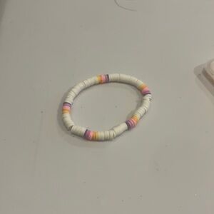Tropical colored clay bead bracelet